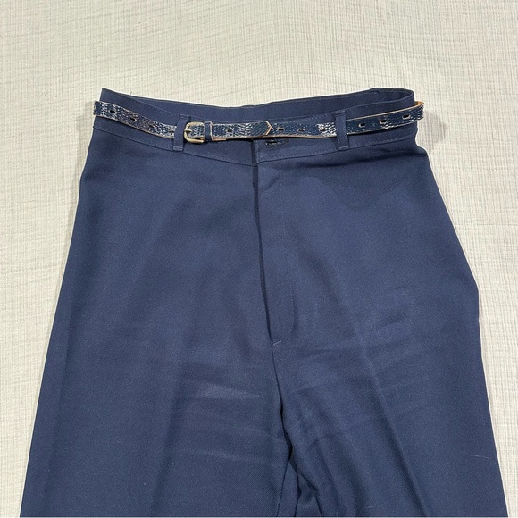 Vintage Levi Strauss & Co. Navy Blue High-Waisted Dress Pants/Trousers - Picture 2 of 12